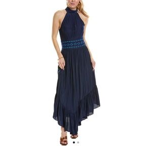 NWT Ramy Brook size 6 blue embroidered dress